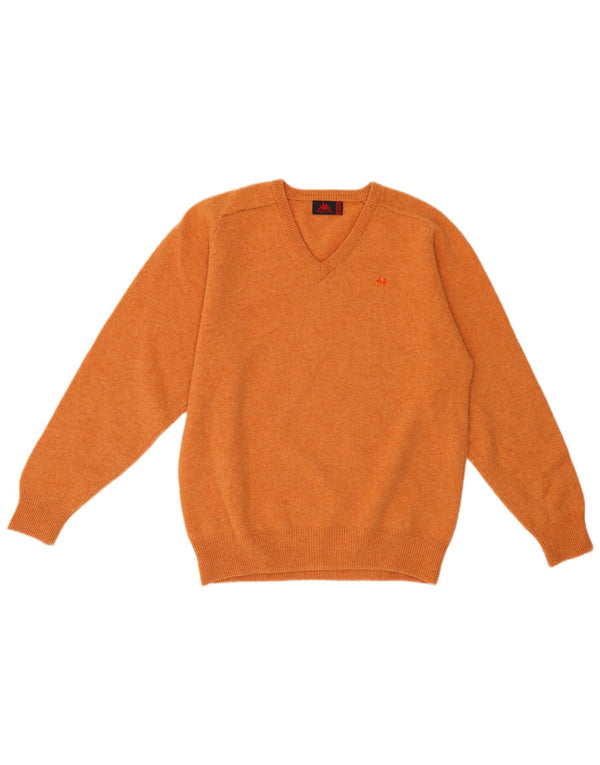 KAPPA Herre V-hals sweater Medium Orange Uld