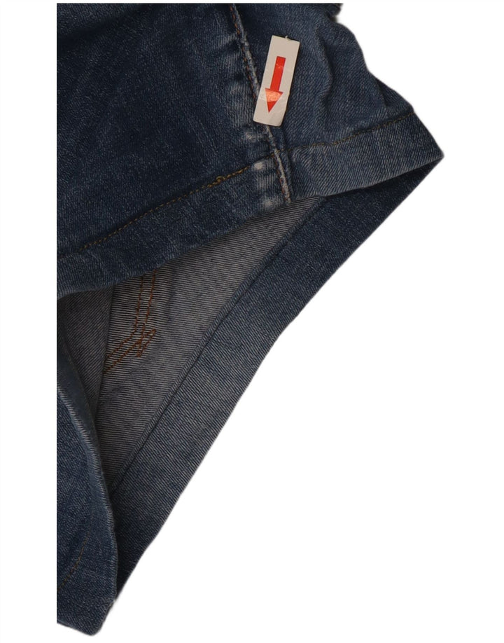 Trussardi Dame Denim Shorts W34 Large Navy Blue