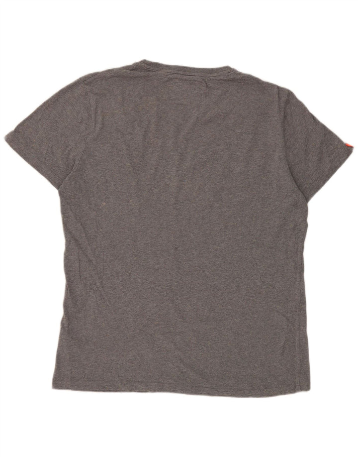 Superdry Herre T-shirt Top 2XL Grå Flecked Bomuld