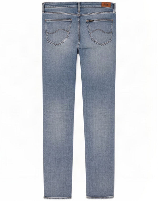 Lee Womens Distressed Slim Jeans W32 L32 Blue Cotton