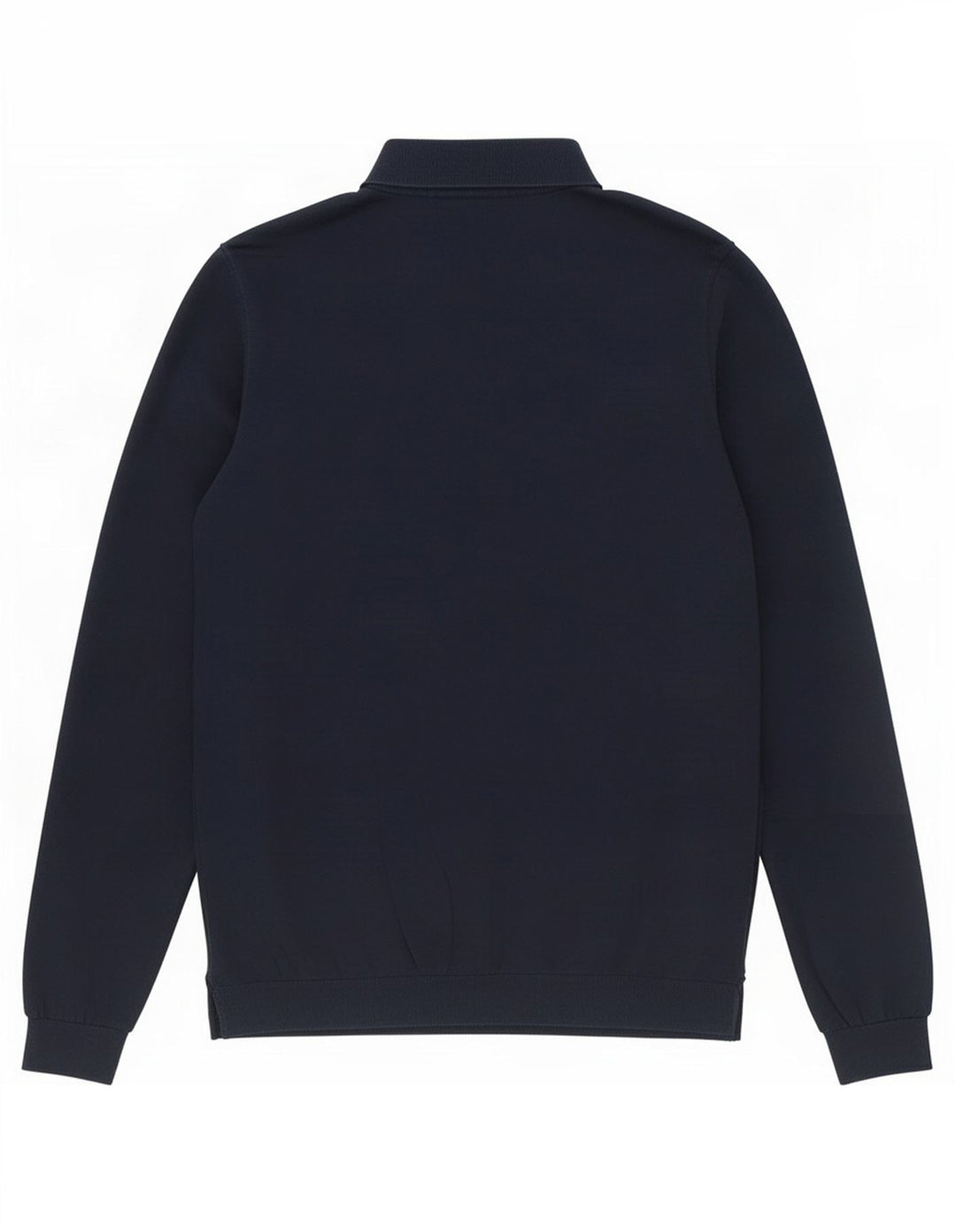 Massimo Dutti Herre Polo Neck Jumper Sweater Lille Marineblå Bomuld