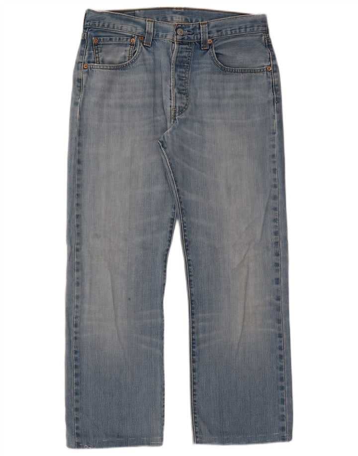 Levi's Herre 501 lige jeans W31 L27 blå bomuld