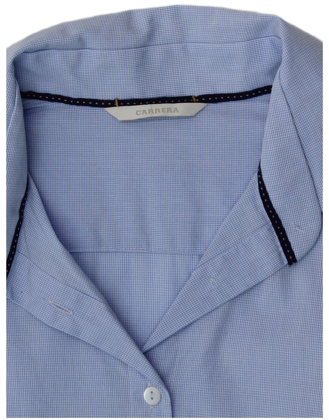 Carrera Dameskjorte UK 12 Medium Blue Check