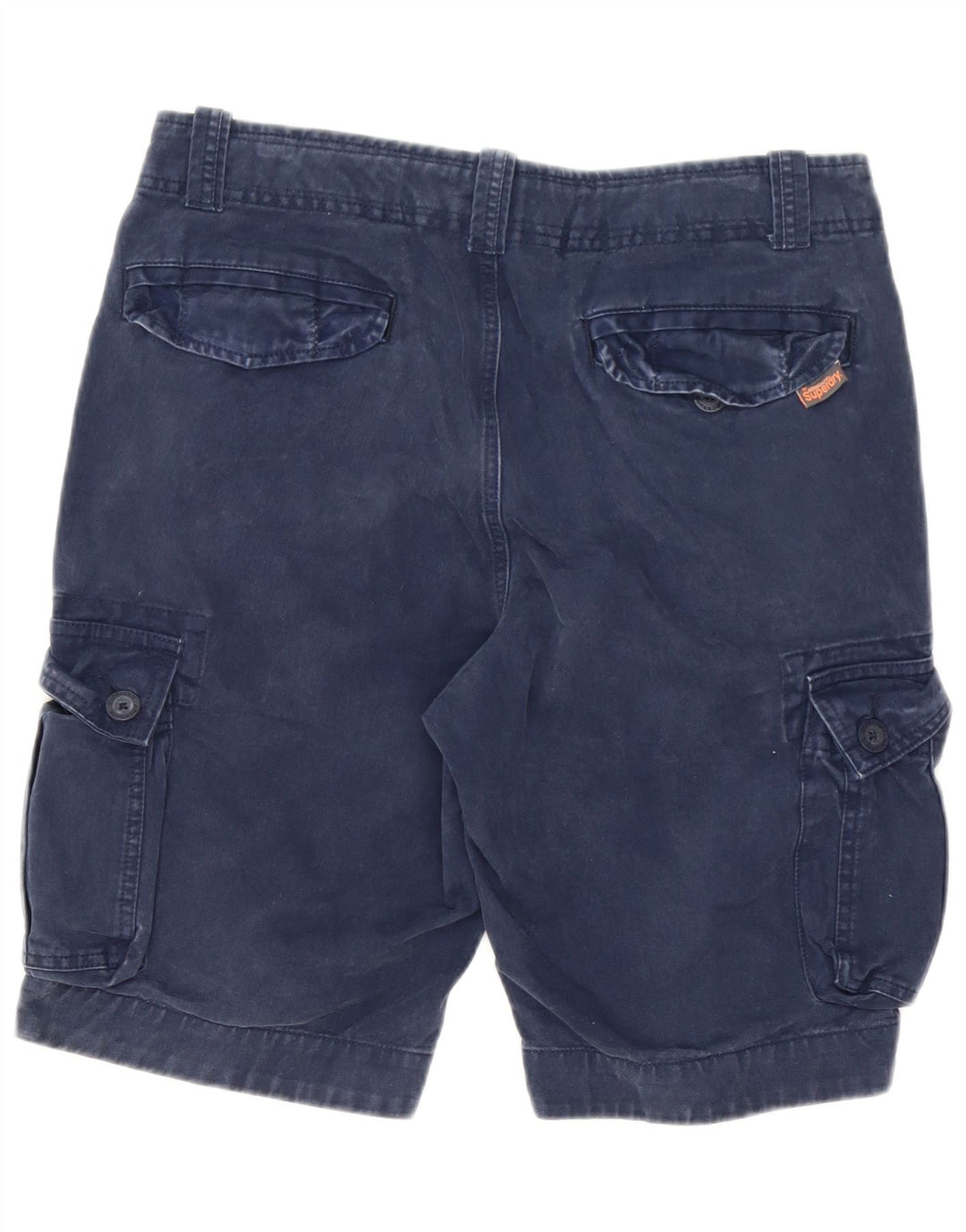 Superdry Cargo Shorts til mænd store W34 marineblå bomuld