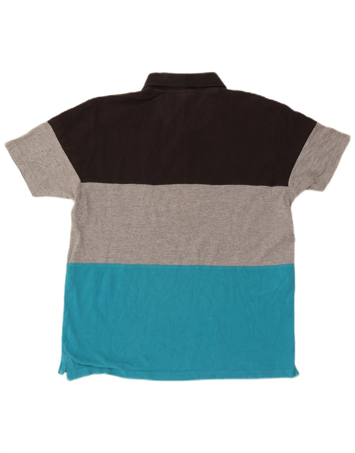 Pierre Cardin Herre grafisk poloshirt Stor flerfarvet farveblok