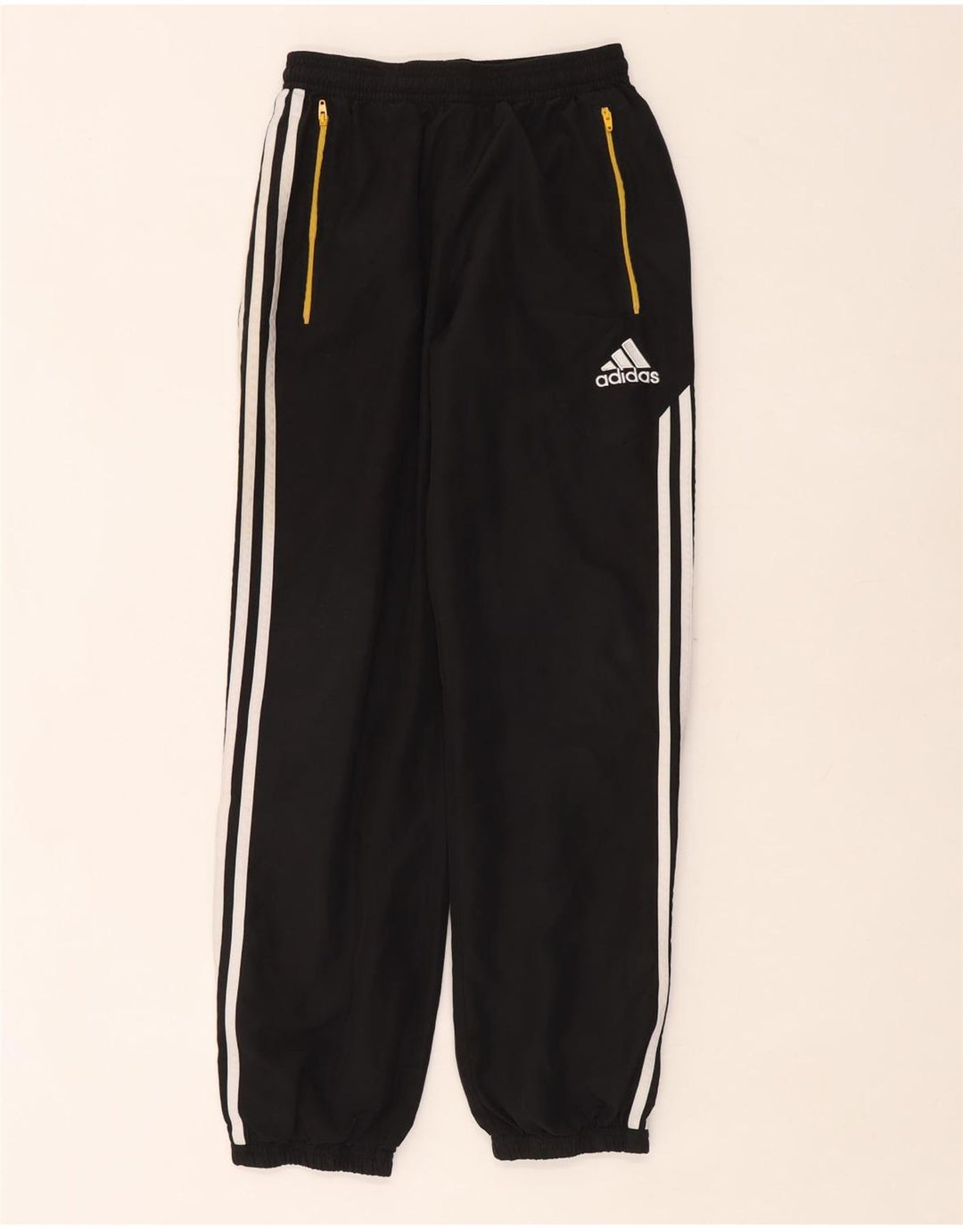 Adidas Drenge Træningsdragt Bukser Joggers 13-14 År Sort Polyester