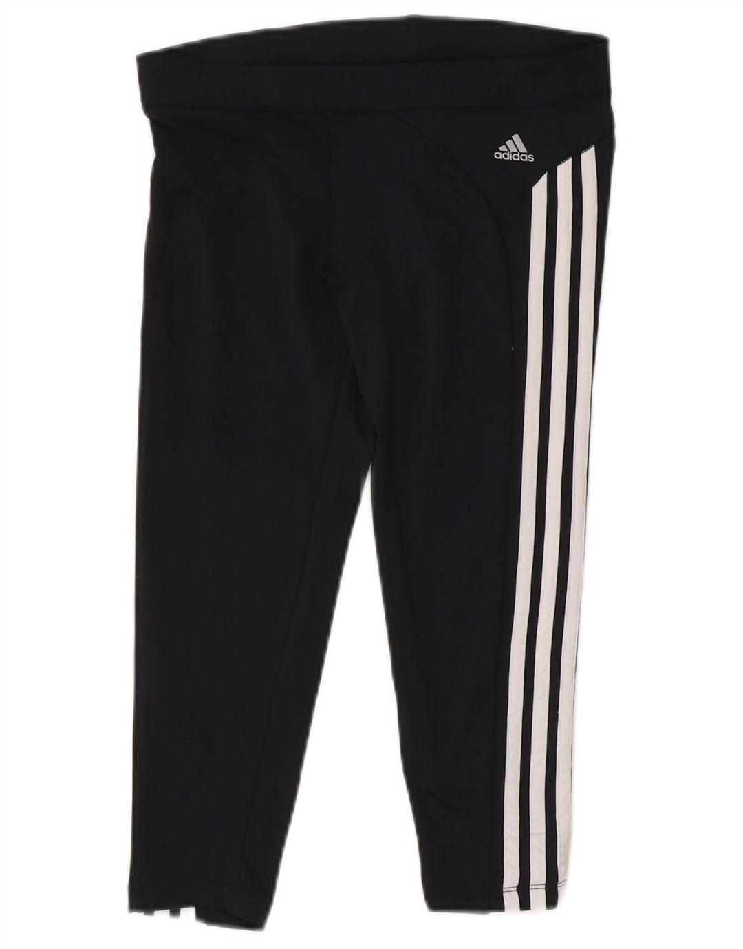 ADIDAS Womens Clima 365 Capri Leggings UK 12 Medium Black Polyester