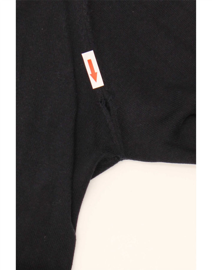 Gant Herre Zip Neck Jumper Sweater Medium Navy Blue Bomuld