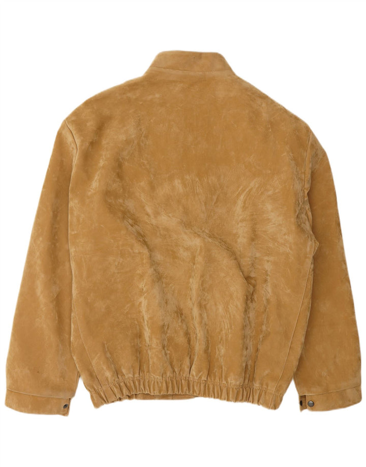 Vintage herre ruskind bomberjakke UK 40 Large Beige