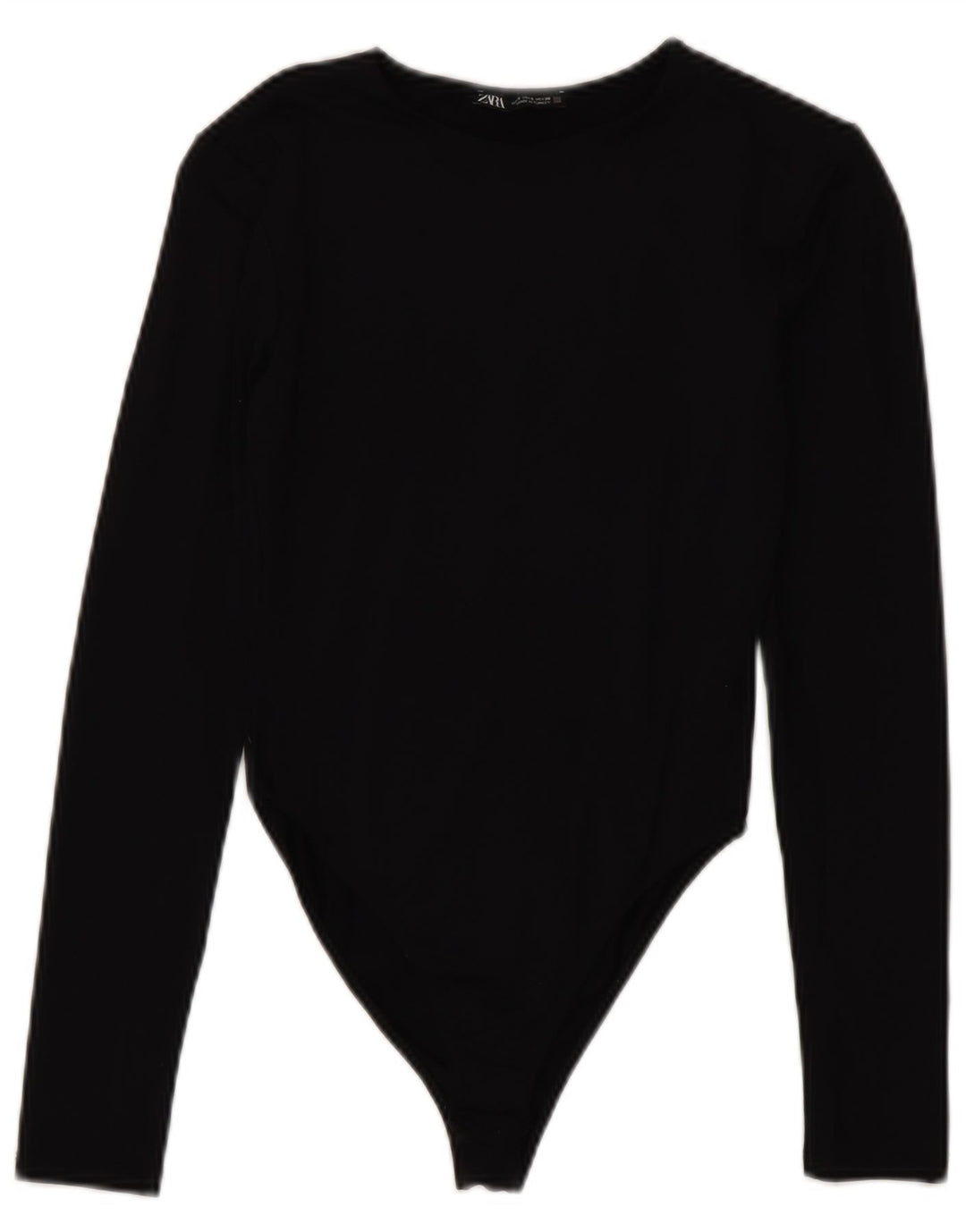 Zara langærmet bodysuit til kvinder UK 8 Lille sort polyamid