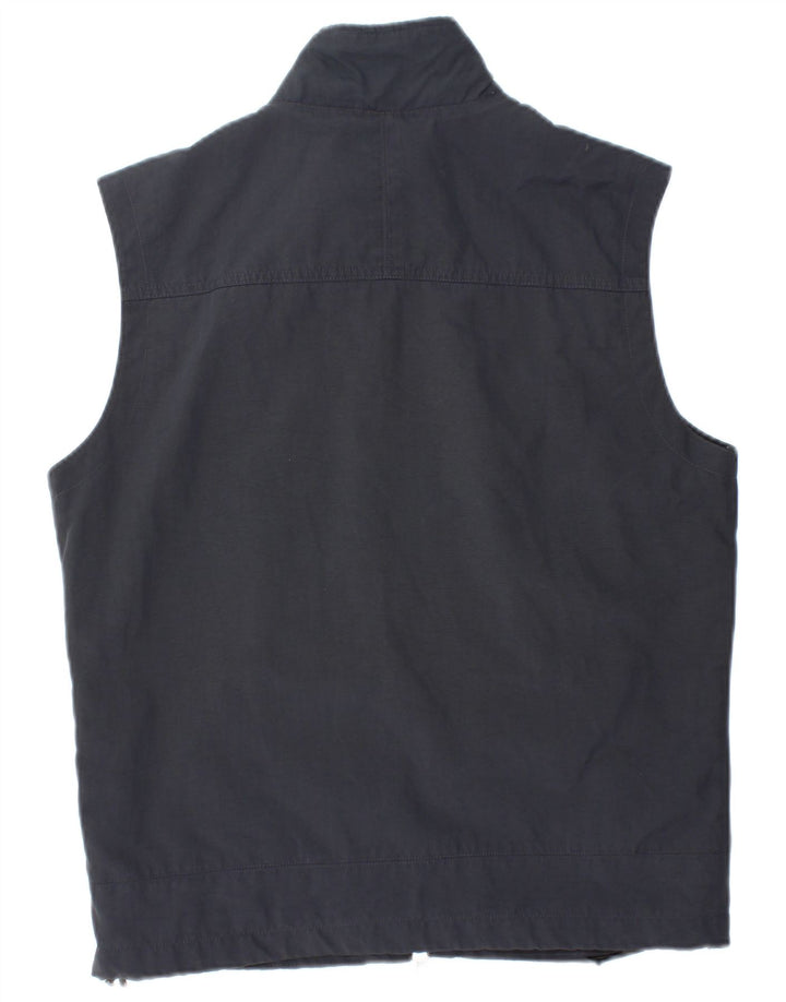 Woolrich Womens Graphic Gilet UK 14 Medium Navy Blue