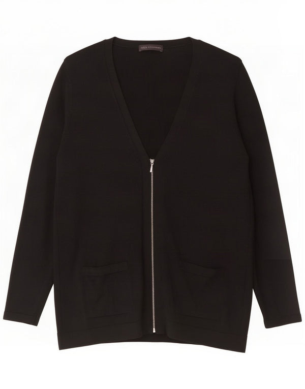 Marks & Spencer Dame Cardigan Sweater UK 14 Large Black Viscose