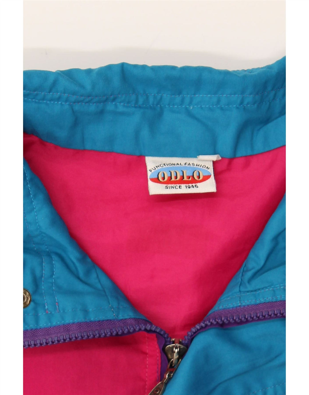 ODLO Mens Bomber Jacket UK 42 XL Pink Colourblock Vintage Odlo and Second-Hand Odlo from Messina Hembry 