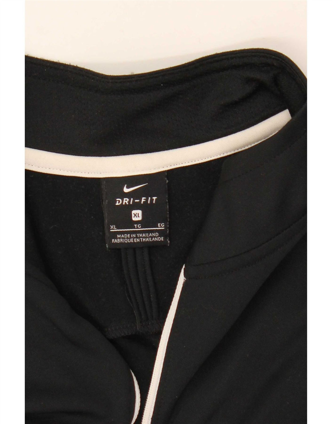 Nike Herre Dri Fit Pullover med lynlås-hals træningsdragt Top XL Sort Colourblock