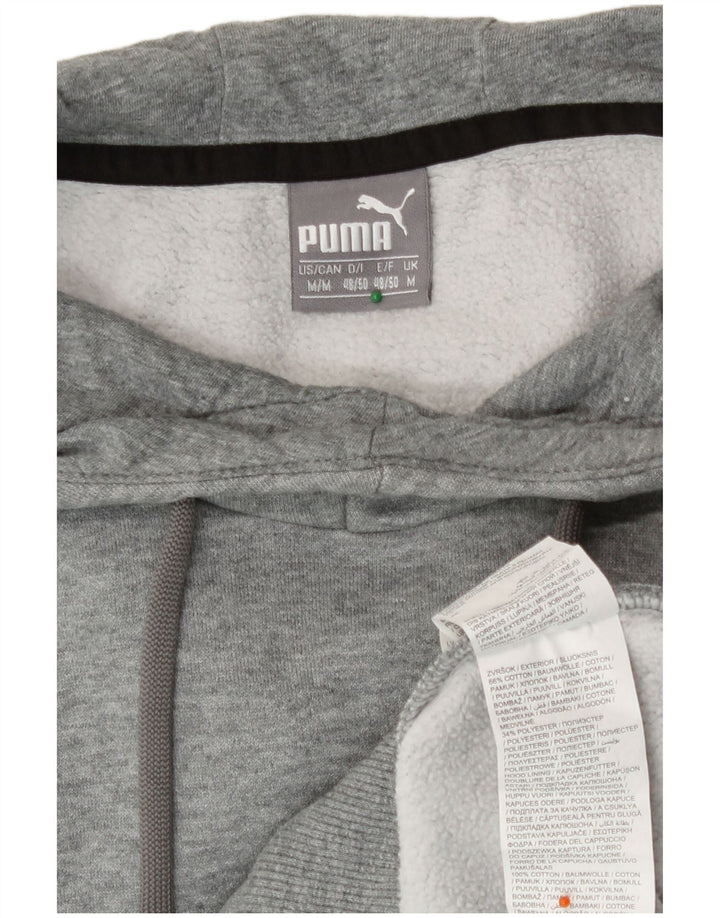 Puma Herre grafisk hættetrøje Jumper Medium Grey Flecked Bomuld