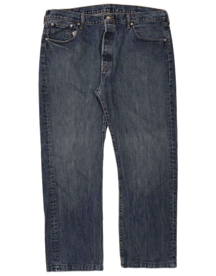 Levi's Herre 501 Straight Jeans W40 L30 Blå Bomuld