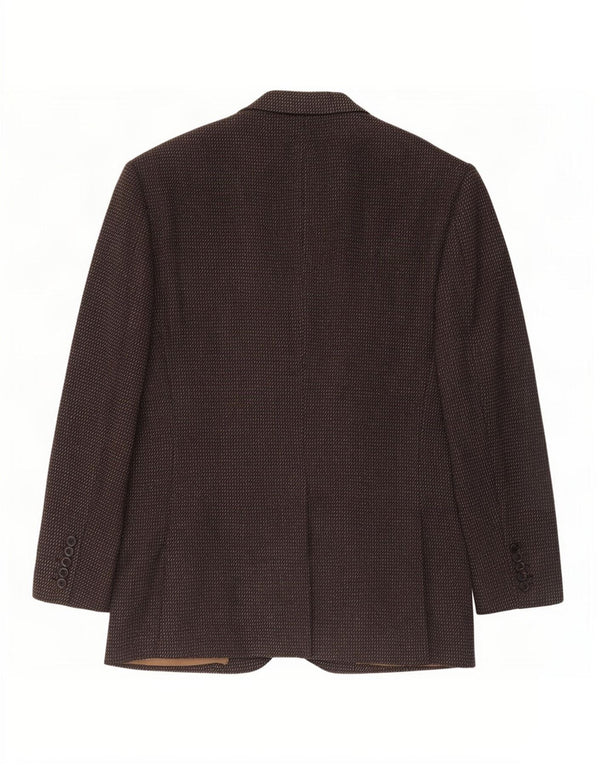 Anralfo Orsini Herre 2 Button Blazer Jacket UK 40 Large Brown Flecked