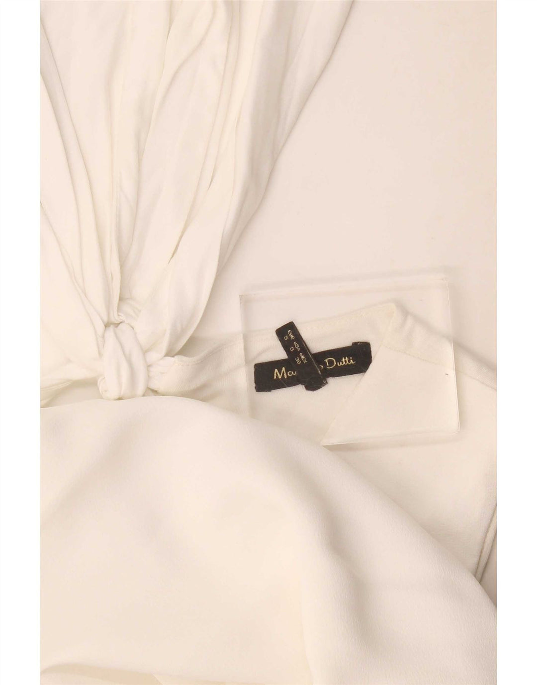 Massimo Dutti Dame Ærmeløs Regular Shift Kjole UK 10 Small White