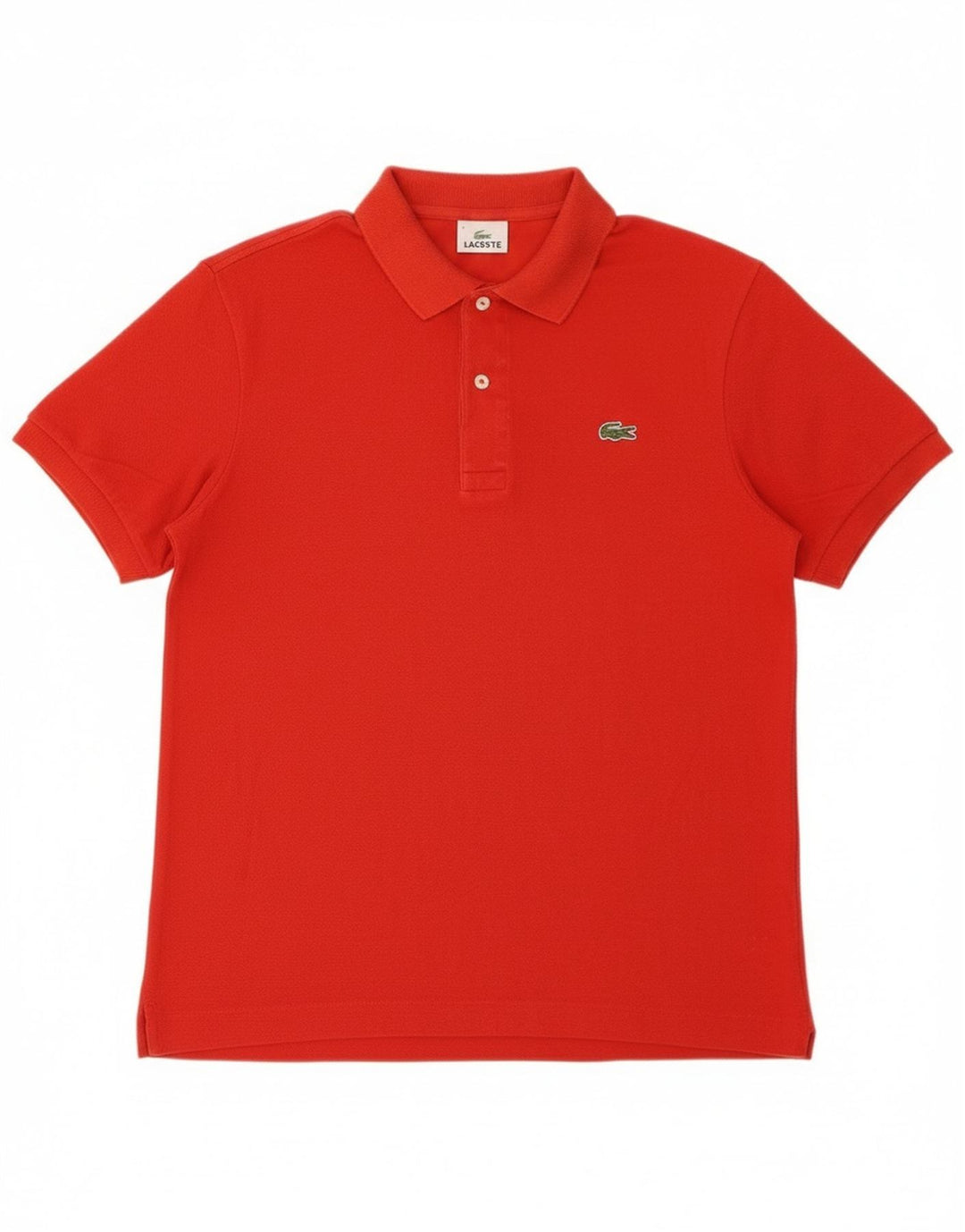 Lacoste herre poloskjorte str. 4 Medium rød bomuld
