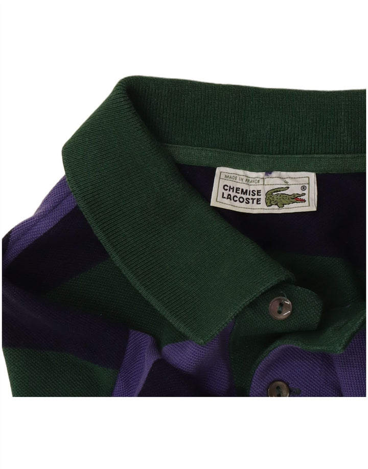 Lacoste Herre Polo Shirt Størrelse 4 Medium Flerfarvet Stribet