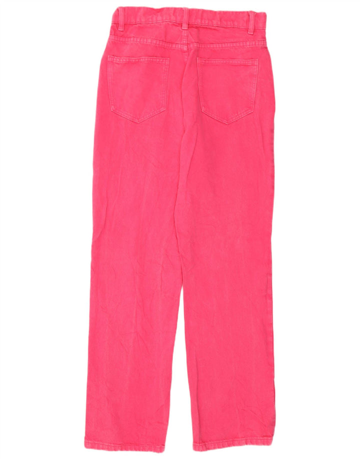 Zara Dame Straight Jeans EU 38 Small W28 L29 Pink