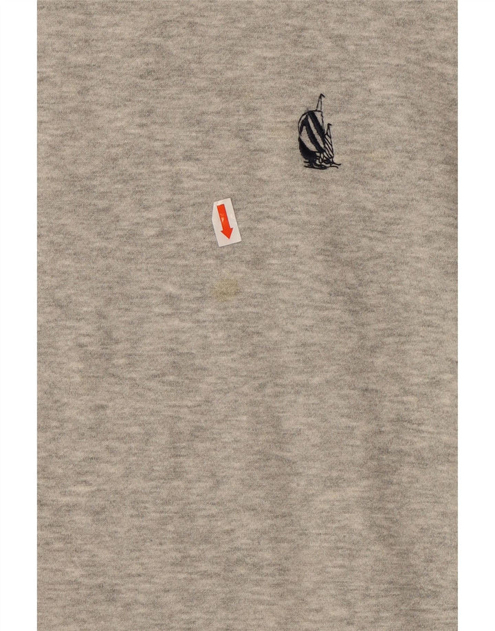 NAUTICA Sweatshirt til mænd, stor grå bomuld