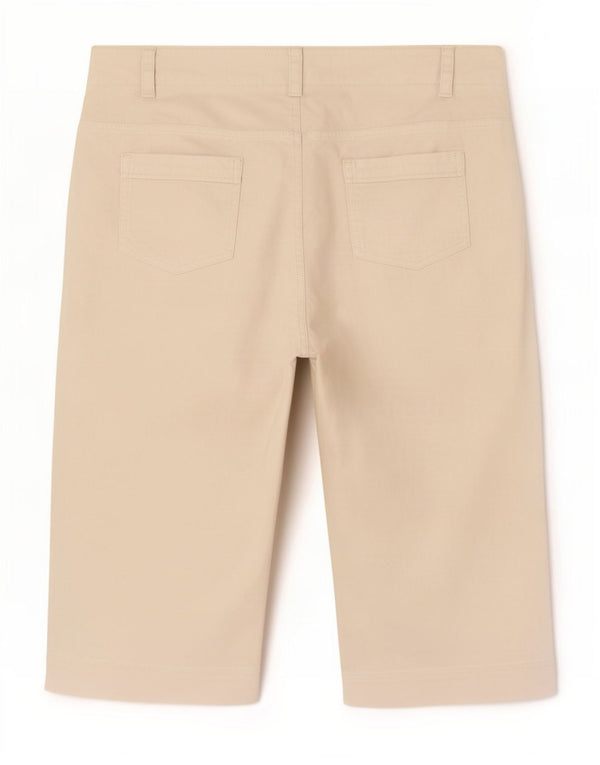Marks & Spencer Capri-bukser til kvinder UK 20 2XL W40 L20 Hvidt hør