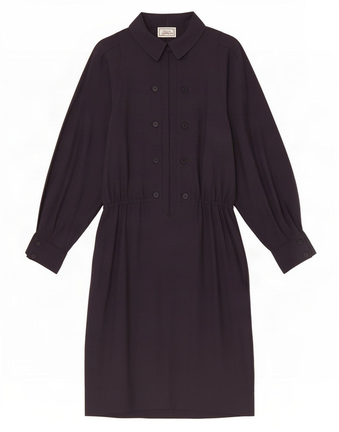 Luisa Spagnoli Dame A-Line Kjole IT 44 Medium Marineblå Uld