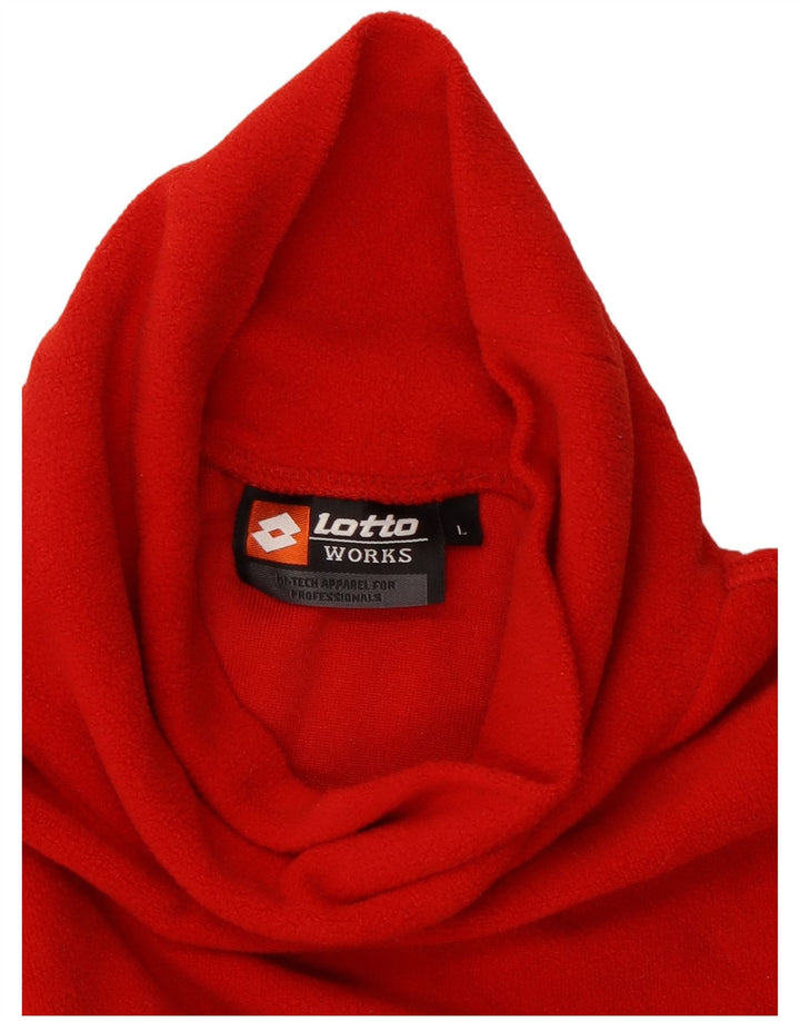LOTTO Fleecetrøje til mænd Large Rød Polyester