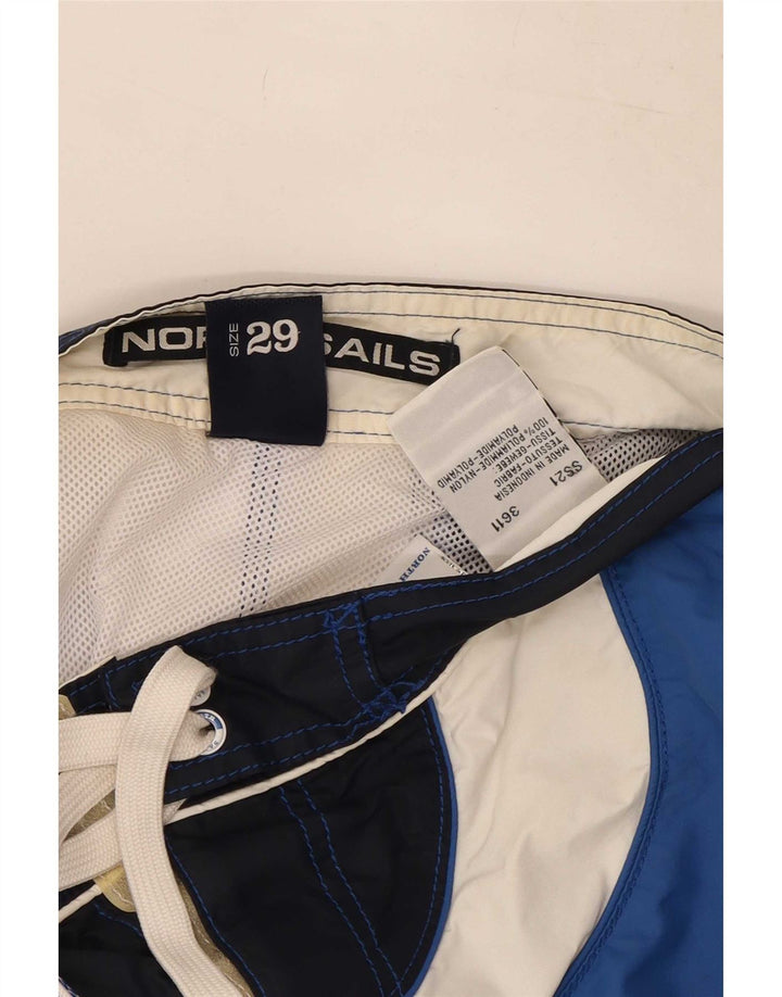 North Sails Badeshorts til mænd Small Blue Colourblock Nylon