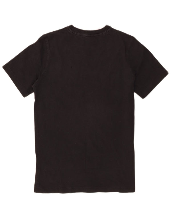 Adidas Boys T-Shirt Top 13-14 år Stor Sort Bomuld
