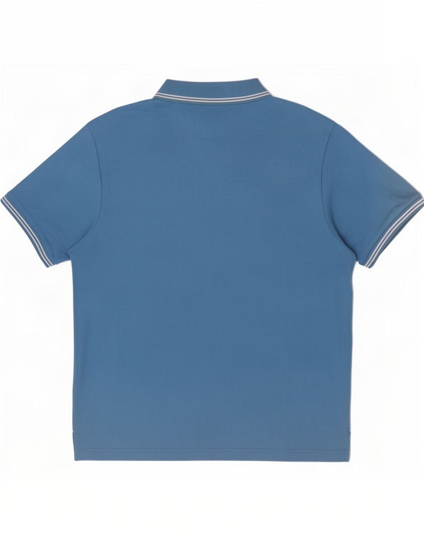 Champion Herre Easy Fit Polo Shirt Stor Blå Bomuld