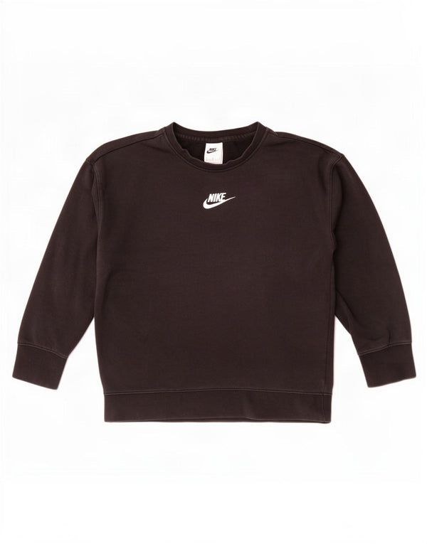 Nike Girl Sweatshirt Jumper 10-11 år Medium Sort Bomuld