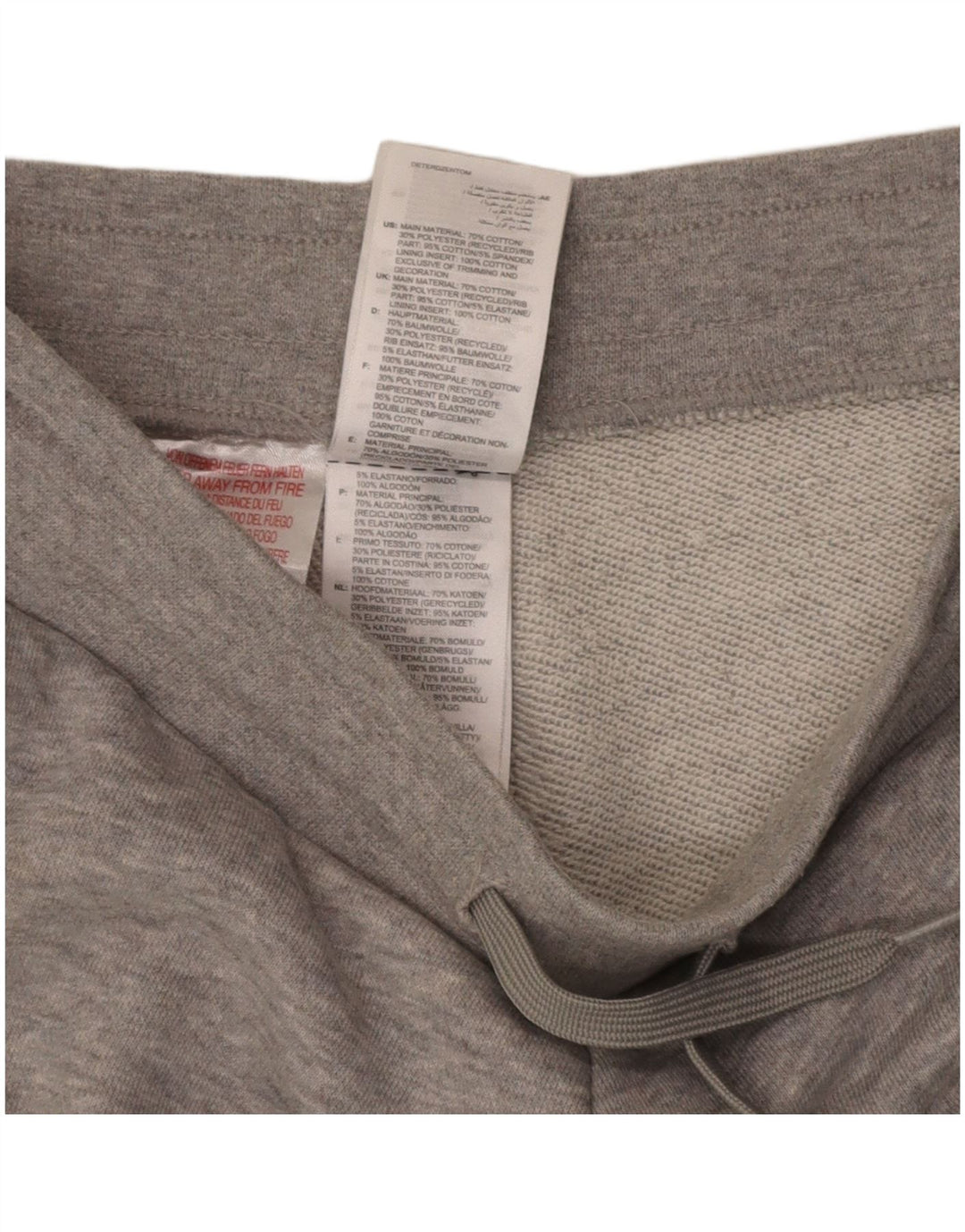ADIDAS Mens Sport Shorts Small  Grey Cotton