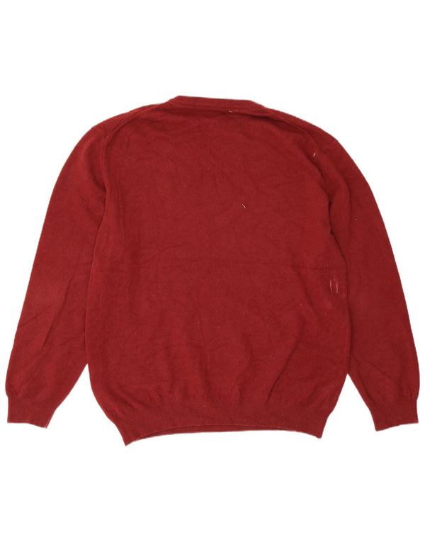 Gant Herre V-hals sweater 3XL Burgund Merinould
