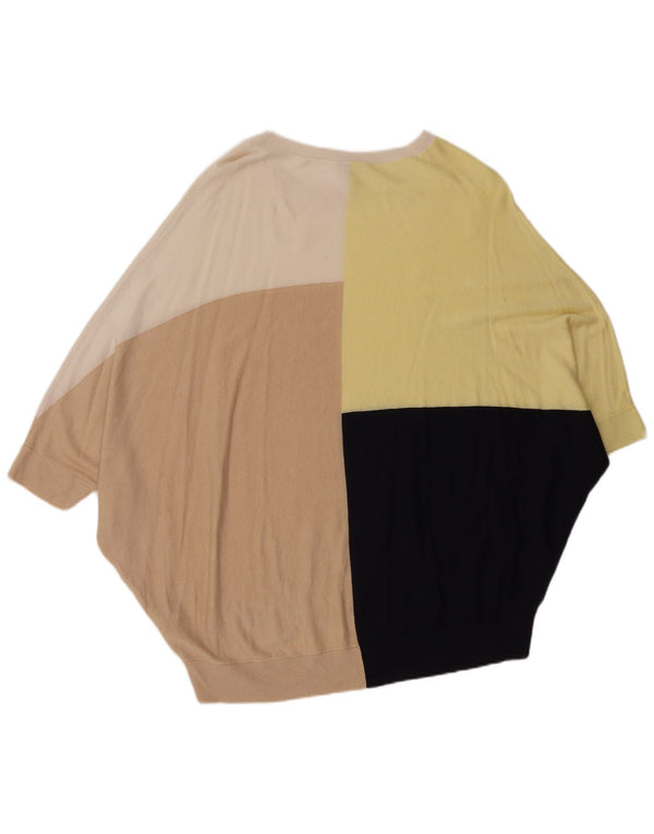 FASE otte Dame Boat Neck Jumper Sweater UK 14 Medium Flerfarvet