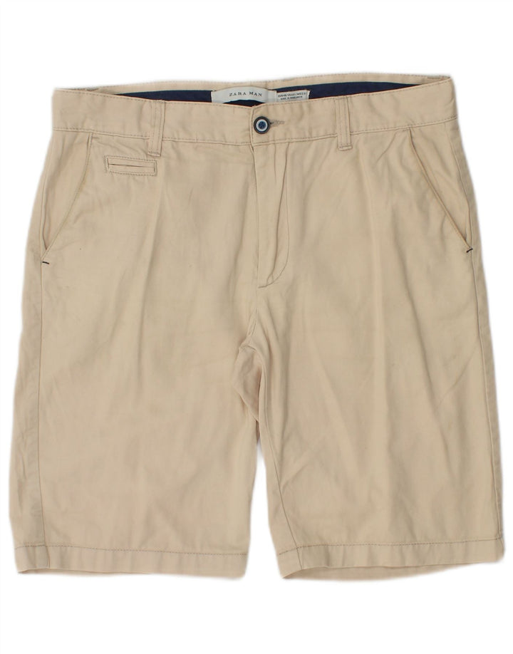 Zara Herre Chino Shorts EU 40 Medium W31 Beige