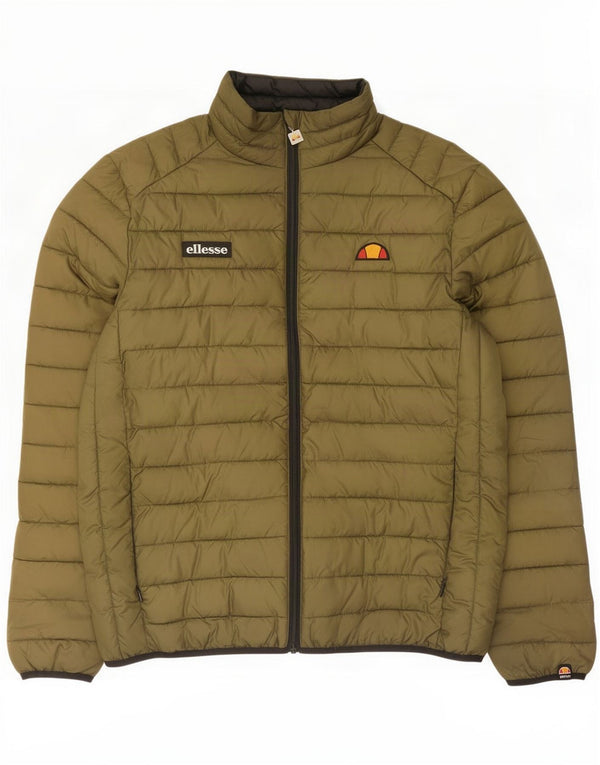 Ellesse Mens Padded Jacket UK 42 XL Khaki Polyester
