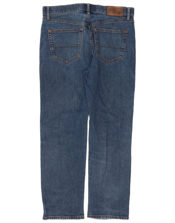 Zara Herre Regular Straight Jeans W34 L29 Blå Bomuld