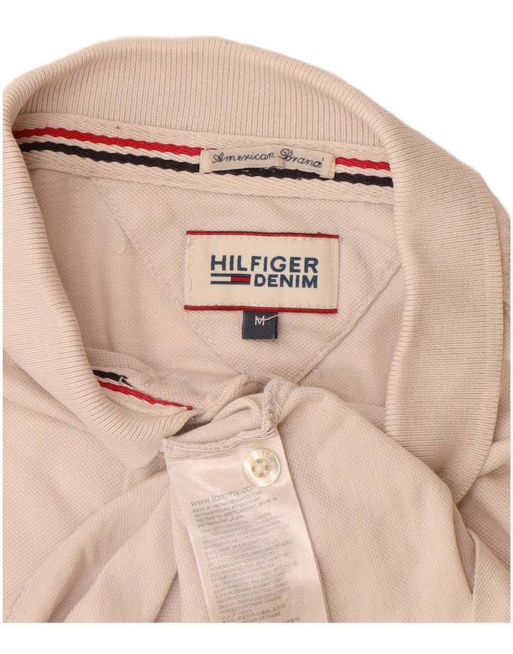 TOMMY HILFIGER Poloshirt til mænd Medium Off White Bomuld