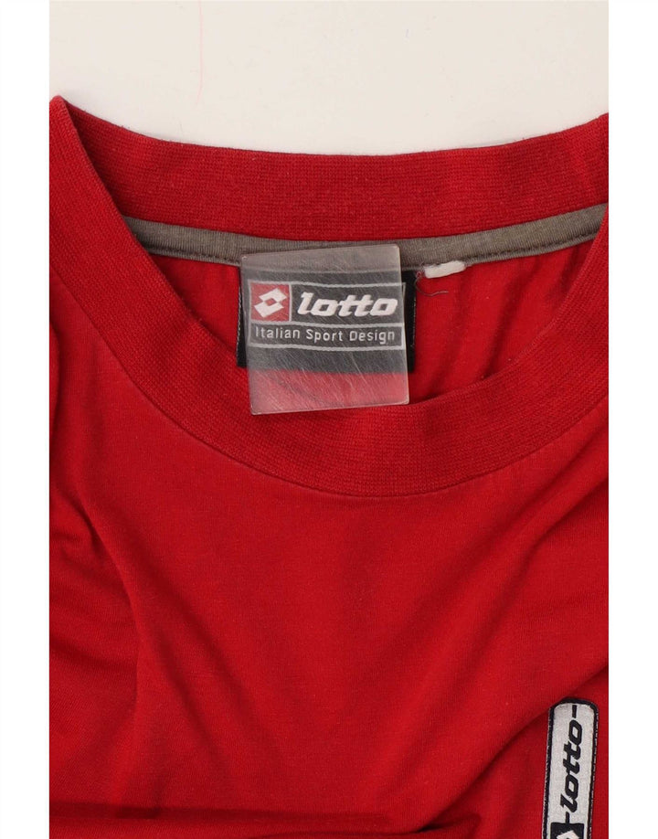 Lotto Herre T-Shirt Top Stor Rød