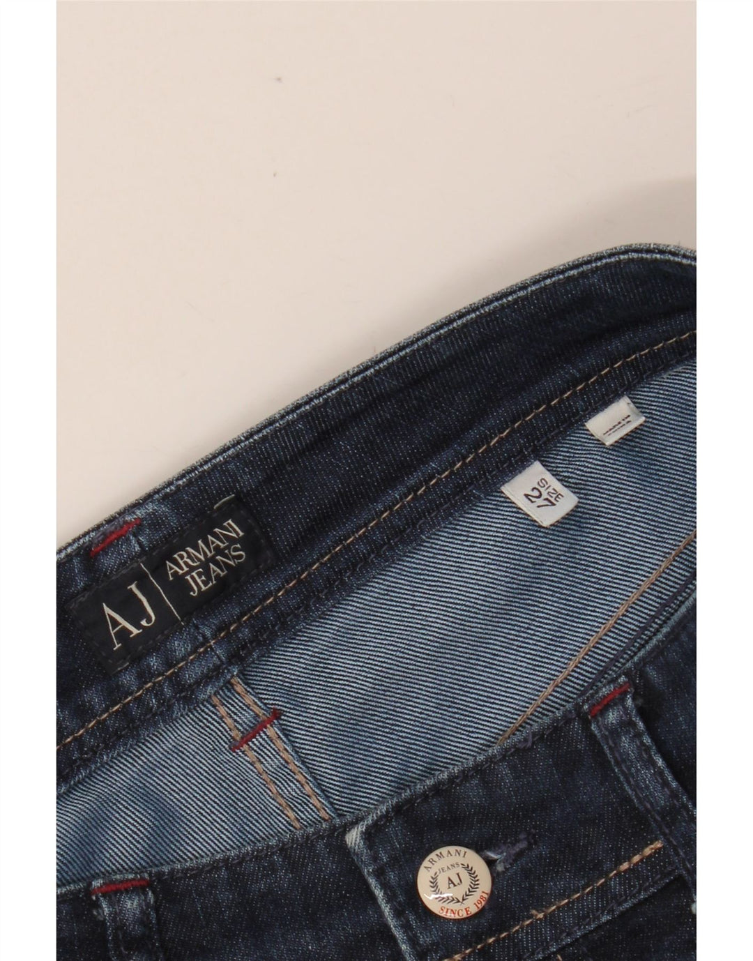 ARMANI Lige jeans til kvinder W27 L28 Marineblå