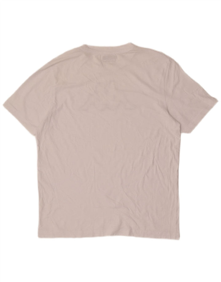KAPPA Grafisk T-shirt top til mænd, stor hvid