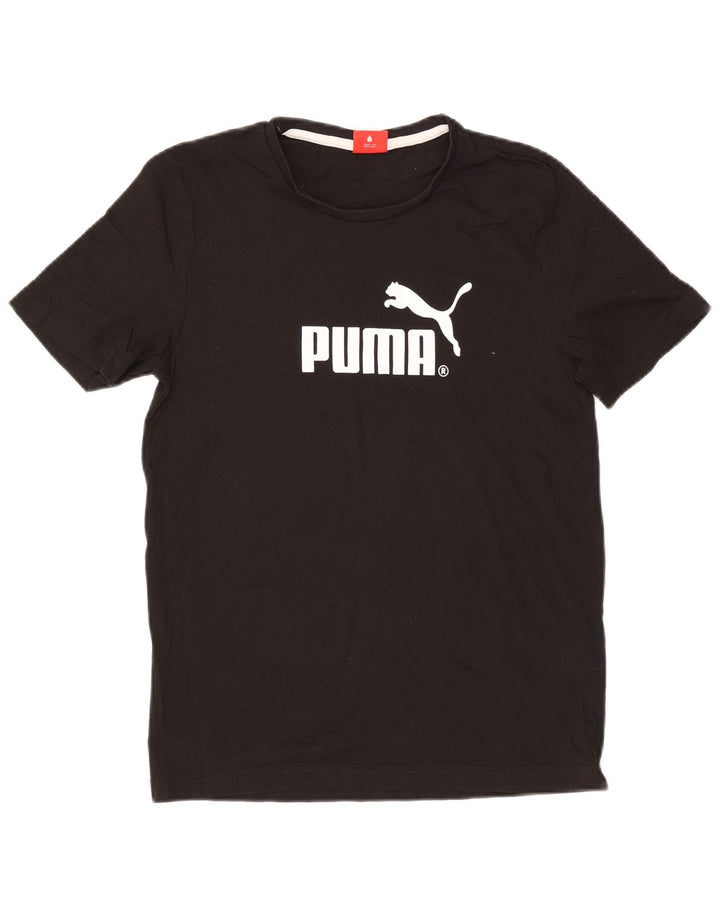 Puma Herre grafisk T-shirt top lille sort bomuld