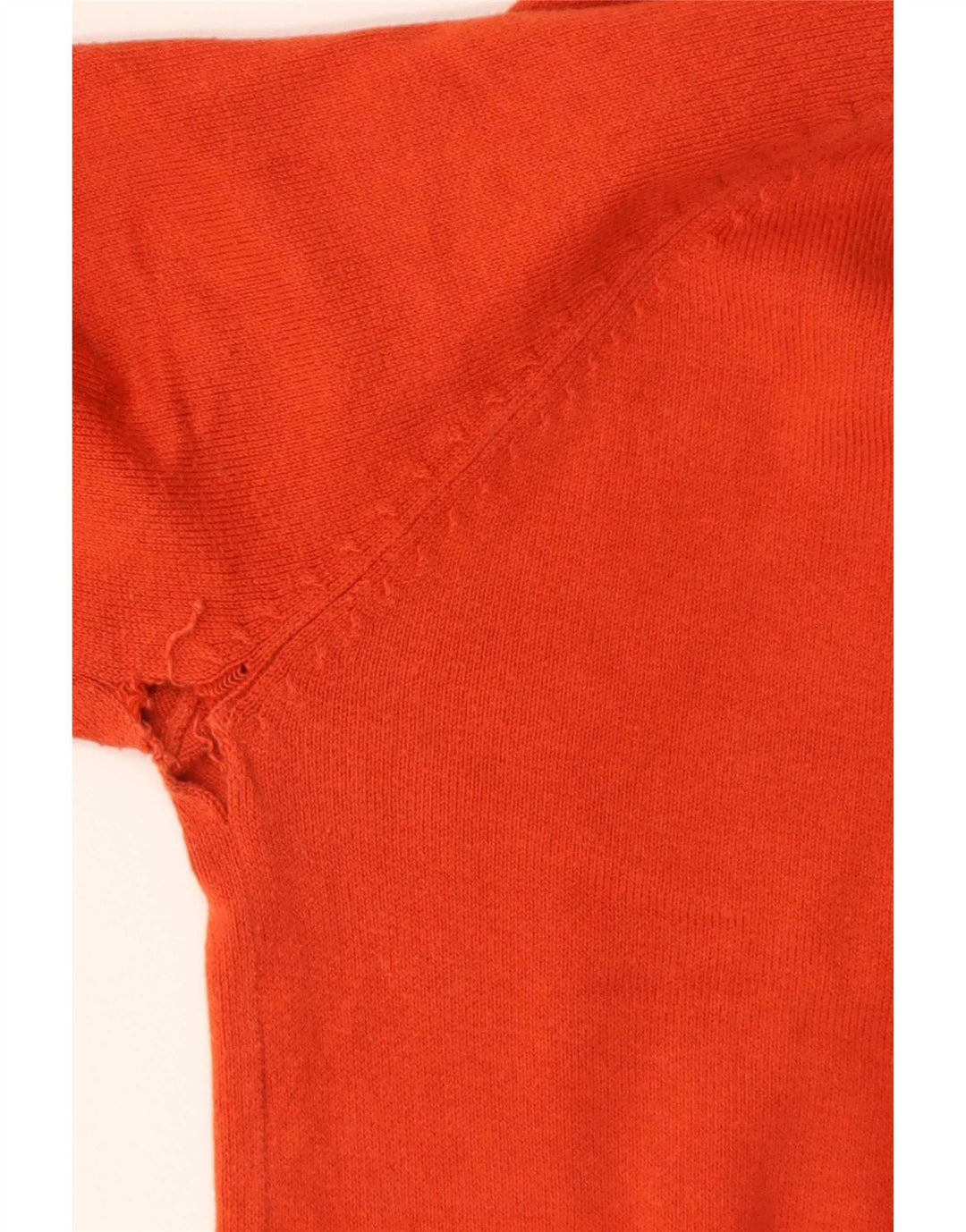 Zara Dame V-hals sweater UK 12 Medium Orange Bomuld