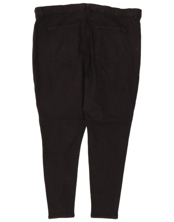TOPSHOP Dame Joni Skinny Jeans med høj talje UK 26 5XL W44 L28 Sort Bomuld
