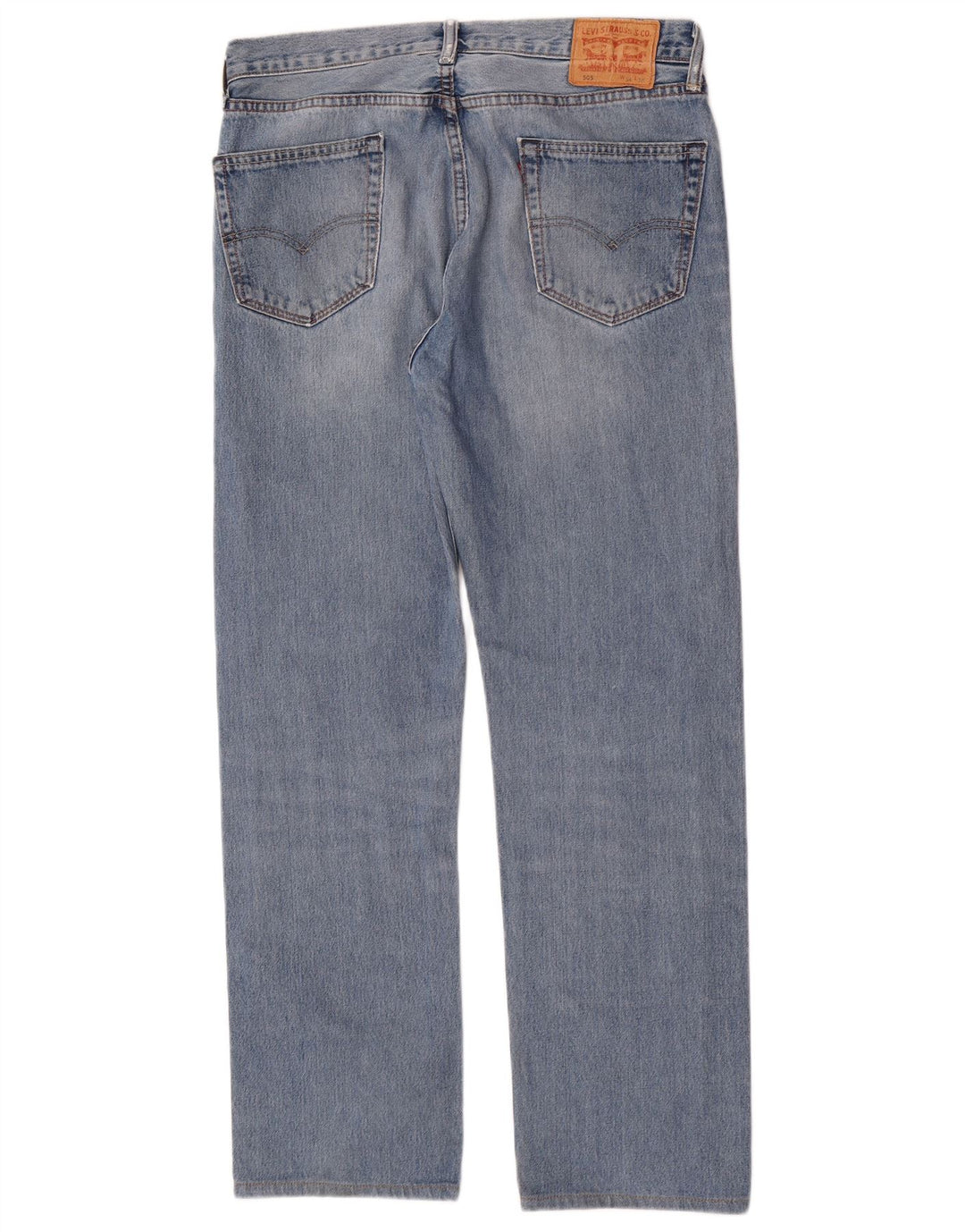 Levi's Herre 505 Straight Jeans W34 L32 Blå Bomuld