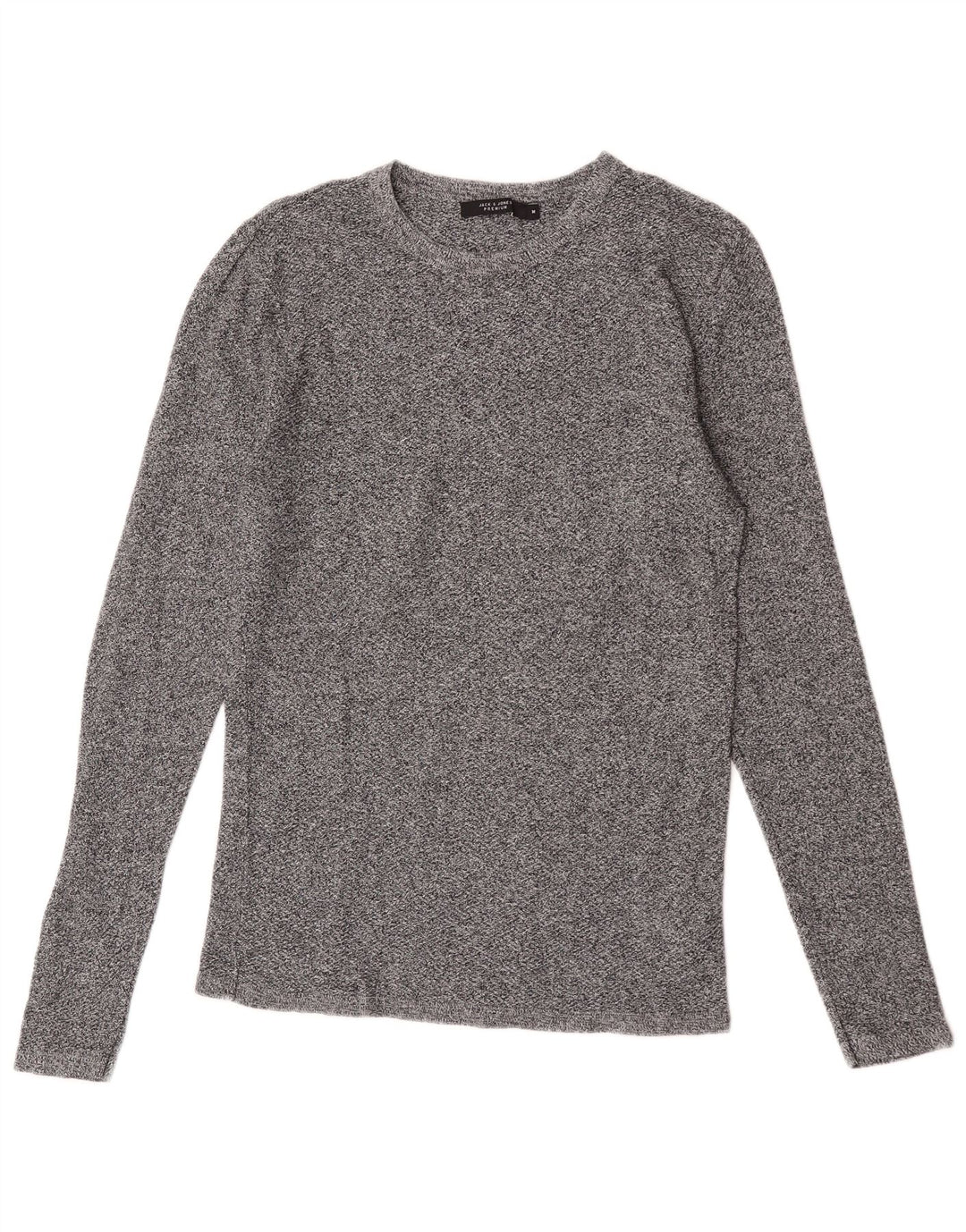 Jack & Jones Herre Top Langærmet Medium Grey Flecked Bomuld