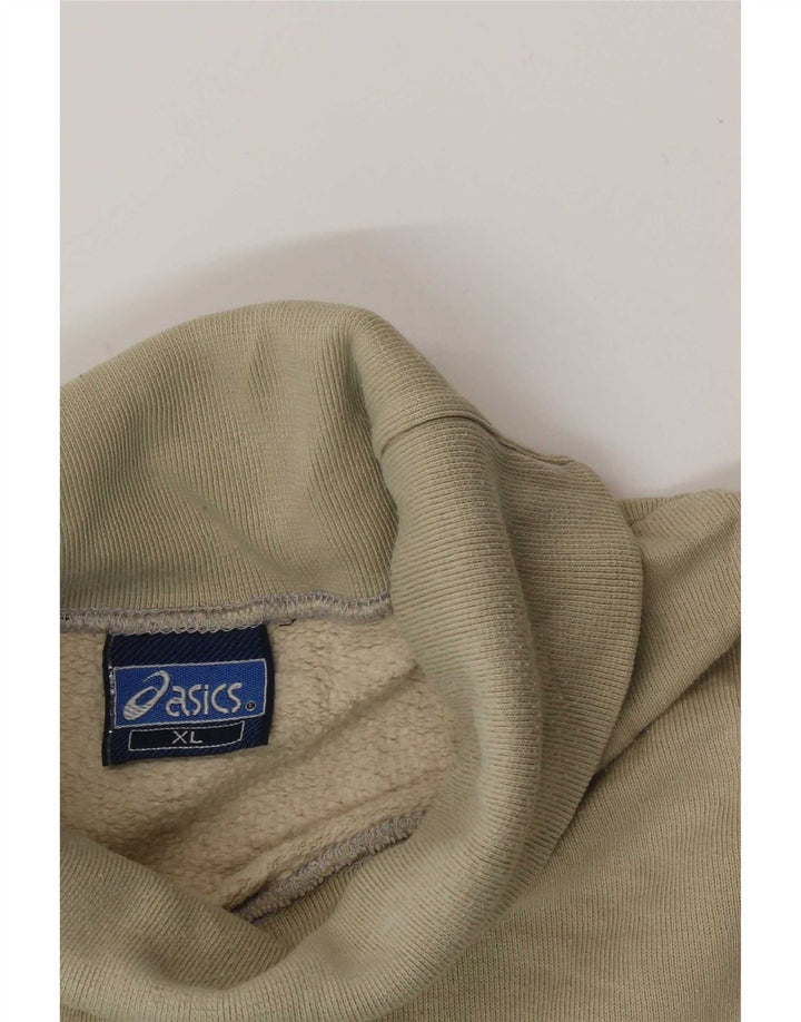 Asics Herre grafisk sweatshirt Jumper XL Beige Colourblock