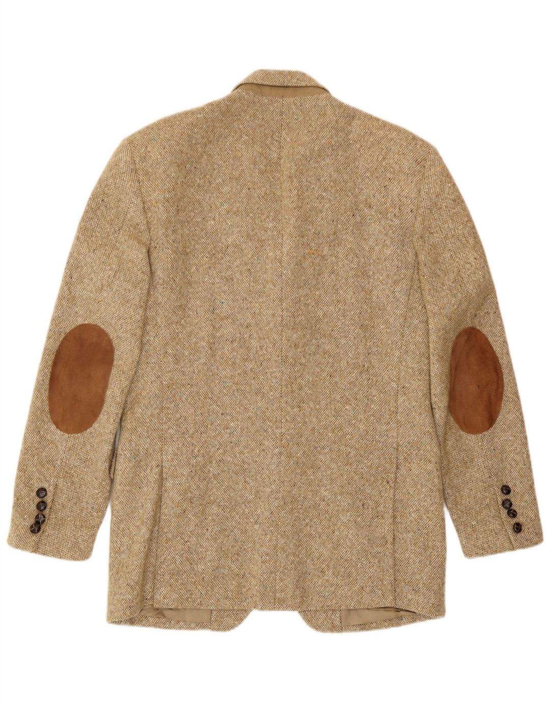 John Hanly&Co Ltd Herre 3-knaps blazerjakke UK 38 Medium Beige Flecked